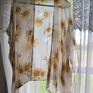 Floral Short Kimono